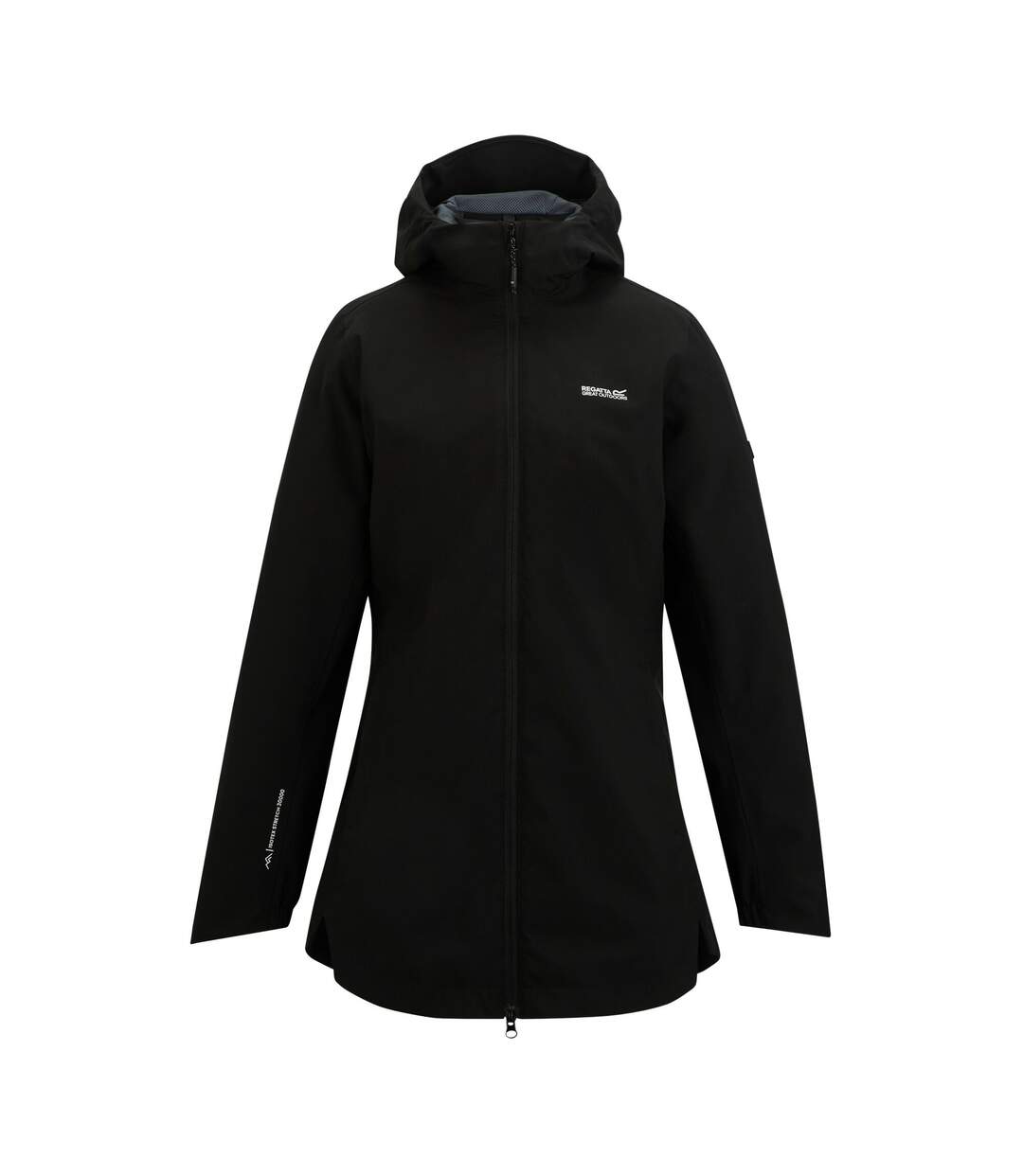 Womens/ladies Natalina Waterproof Jacket Black Regatta-2