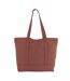Tote Bag Taille Unique Marron Orangé Kimood-1