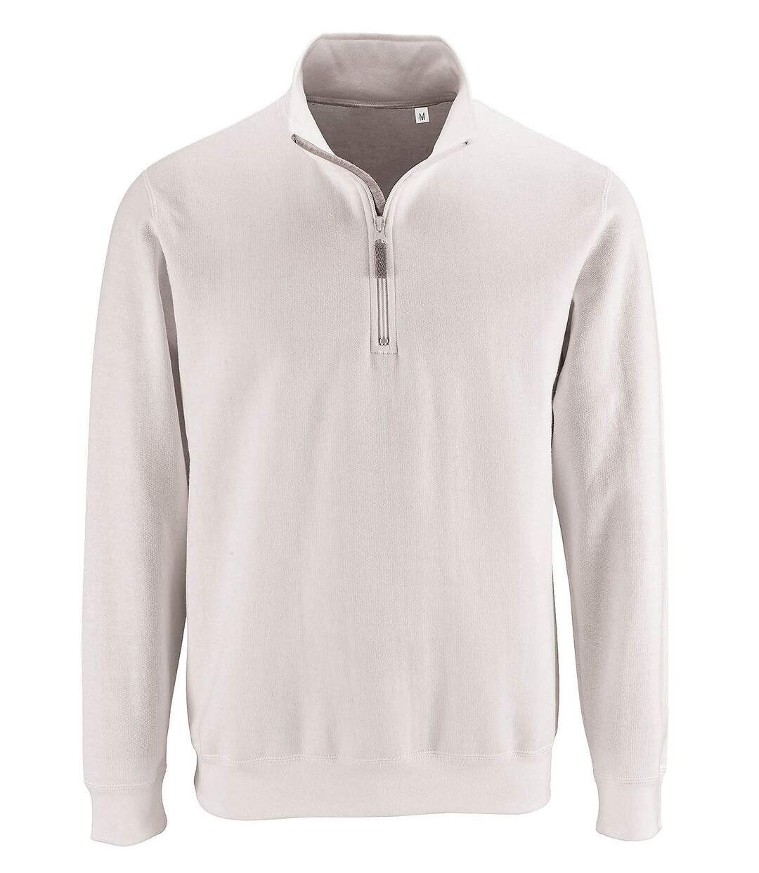 Sweat-shirt col camionneur - 02088 - blanc