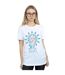 Disney Femme/Ladies Frozen Elsa Snowflake Cotton Boyfriend T-Shirt (Blanc) - UTBI24907-2