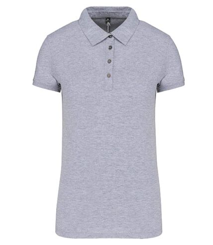 Polo jersey manches courtes - Femme - K263 - gris oxford