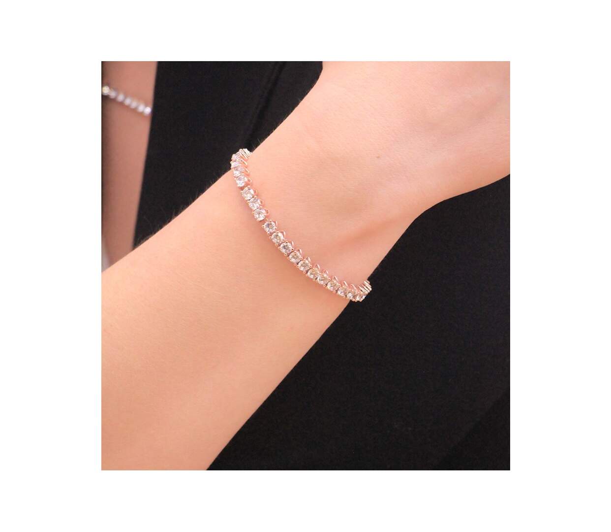 Bracelet Venus, Zircon Blanc-2