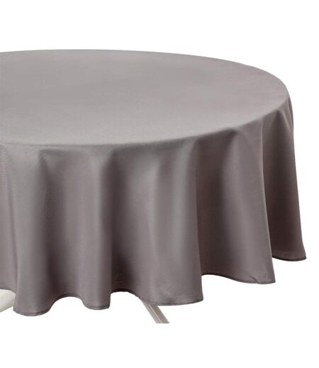 Nappe Antitache Ronde Unie 180cm Gris