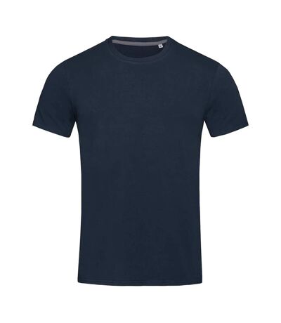 Stars mens clive crew neck tee blue midnight Stedman