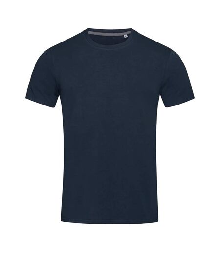 Stars mens clive crew neck tee blue midnight Stedman