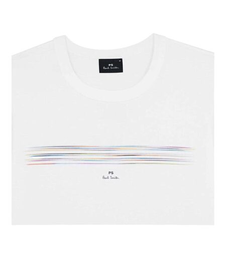 Mens Pinstripe T-shirt White Paul Smith