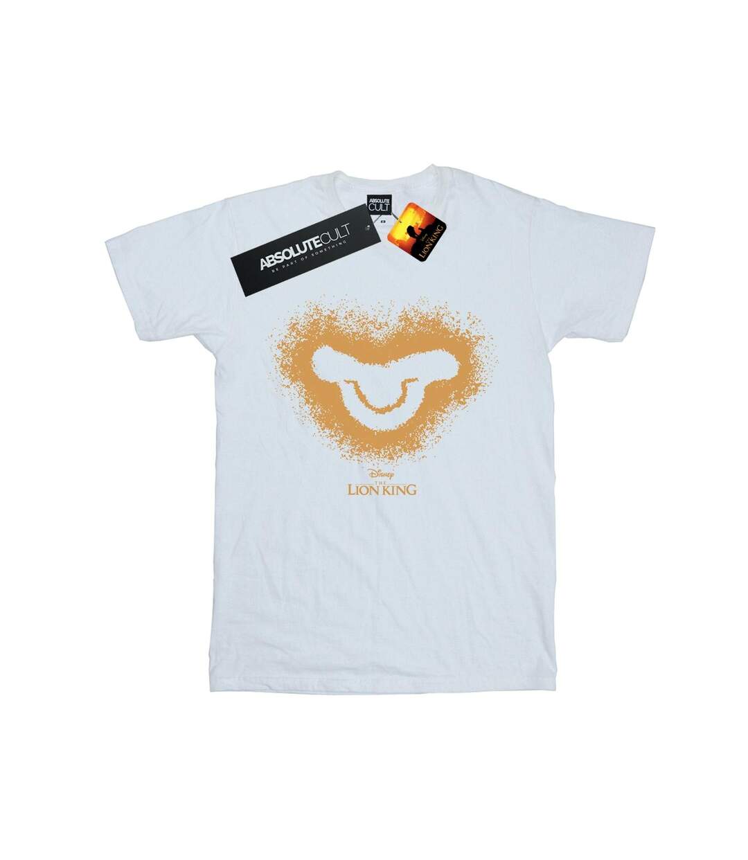 Disney Womens/Ladies The Lion King Movie Simba Baby Face Cotton Boyfriend T-Shirt (Blanc) - UTBI29260-1