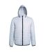 2786 Womens/Ladies Honeycomb Padded Hooded Jacket (White) - UTRW5019