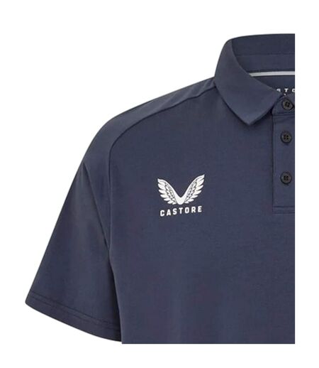 Polo Voyage Motif/style Rugby Angleterre Homme Bleu Marine Castore