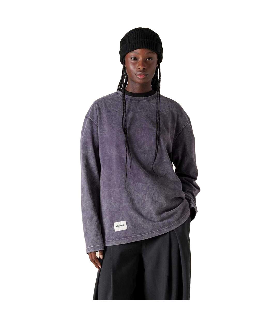 T-shirt Manches Longues Sportstyle Homme Violet Mizuno-1