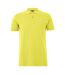 Mens Pallas Cotton Regular Polo Shirt Bright Yellow Boss-2