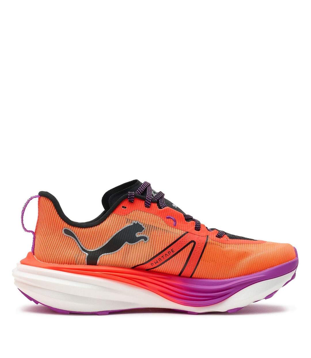 Womens/ladies Deviate Nitro Elite Running Shoes Glowing Red Puma-4