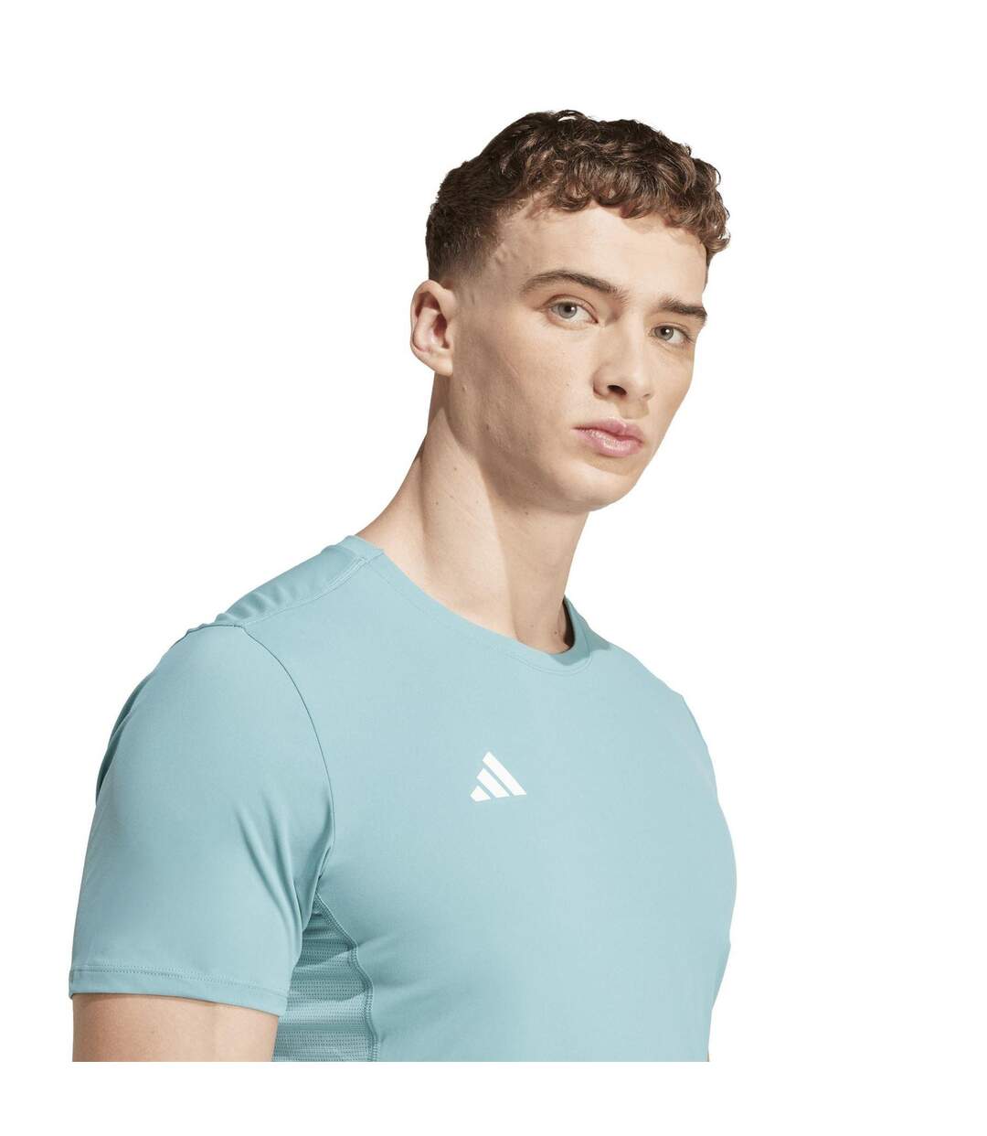 T-shirt Course À Pied Adizero Essentials Homme Bleu Sarcelle Adidas-4
