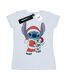 Disney Femmes/Les femmes Lilo And Stitch Stitch Christmas - T-shirt en coton (Blanc) - UTBI15992-1
