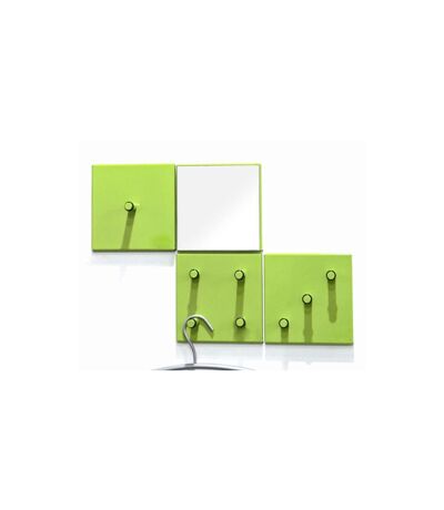 Lot de 4 Patères en Métal Laqué 15cm Vert