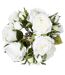 Bouquet de Fleurs 14 Roses 40cm Blanc-2