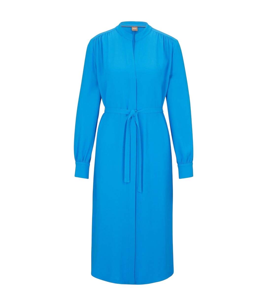 Robe Chemisier Mi-longue Manches Longues Dibanorah Femme Bleu Vif Boss-2