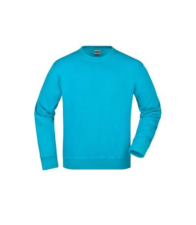 Sweat Workwear Adulte Turquoise Vif James And Nicholson