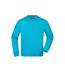 Sweat Workwear Adulte Turquoise Vif James And Nicholson-1