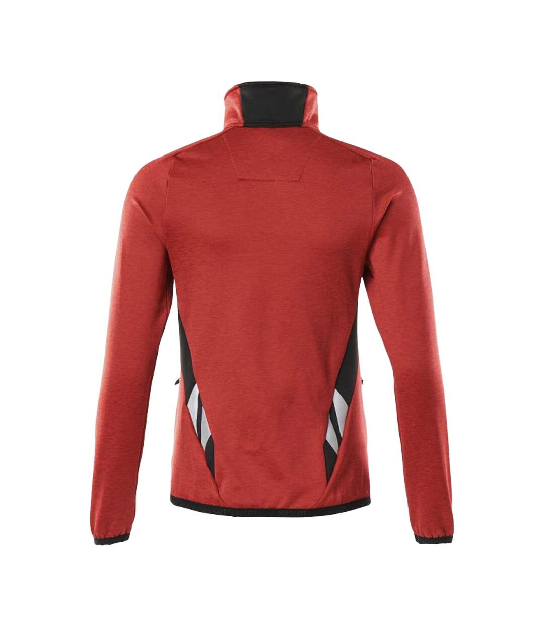 Womens/ladies Accelerate Fleece Jacket Traffic Red Black Mascot-2