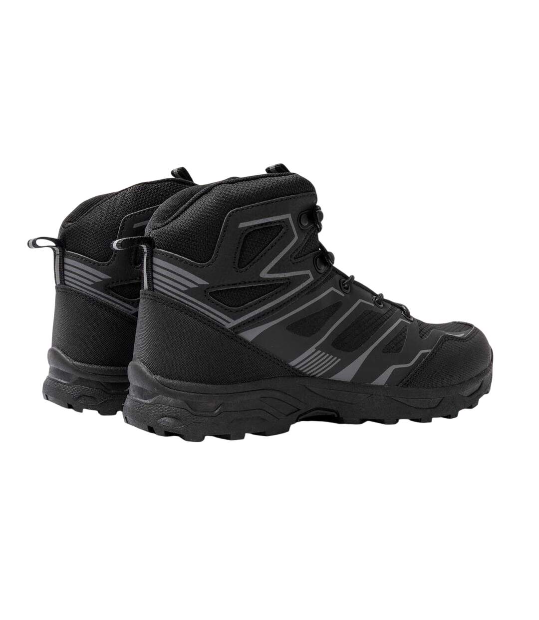 Chaussures Montantes De Marche Femme Noir Donnay-2