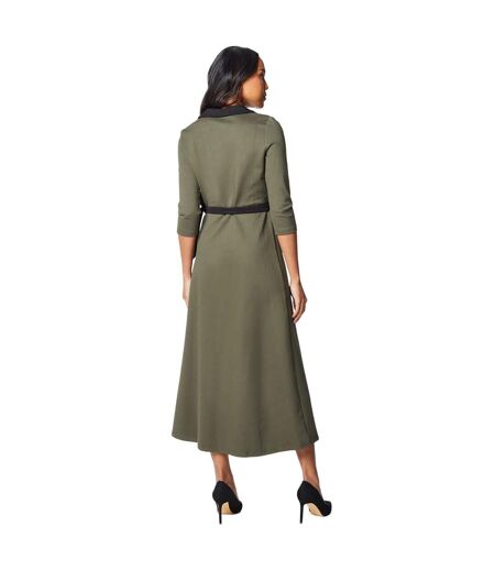 Robe portefeuille femme vert kaki Principles