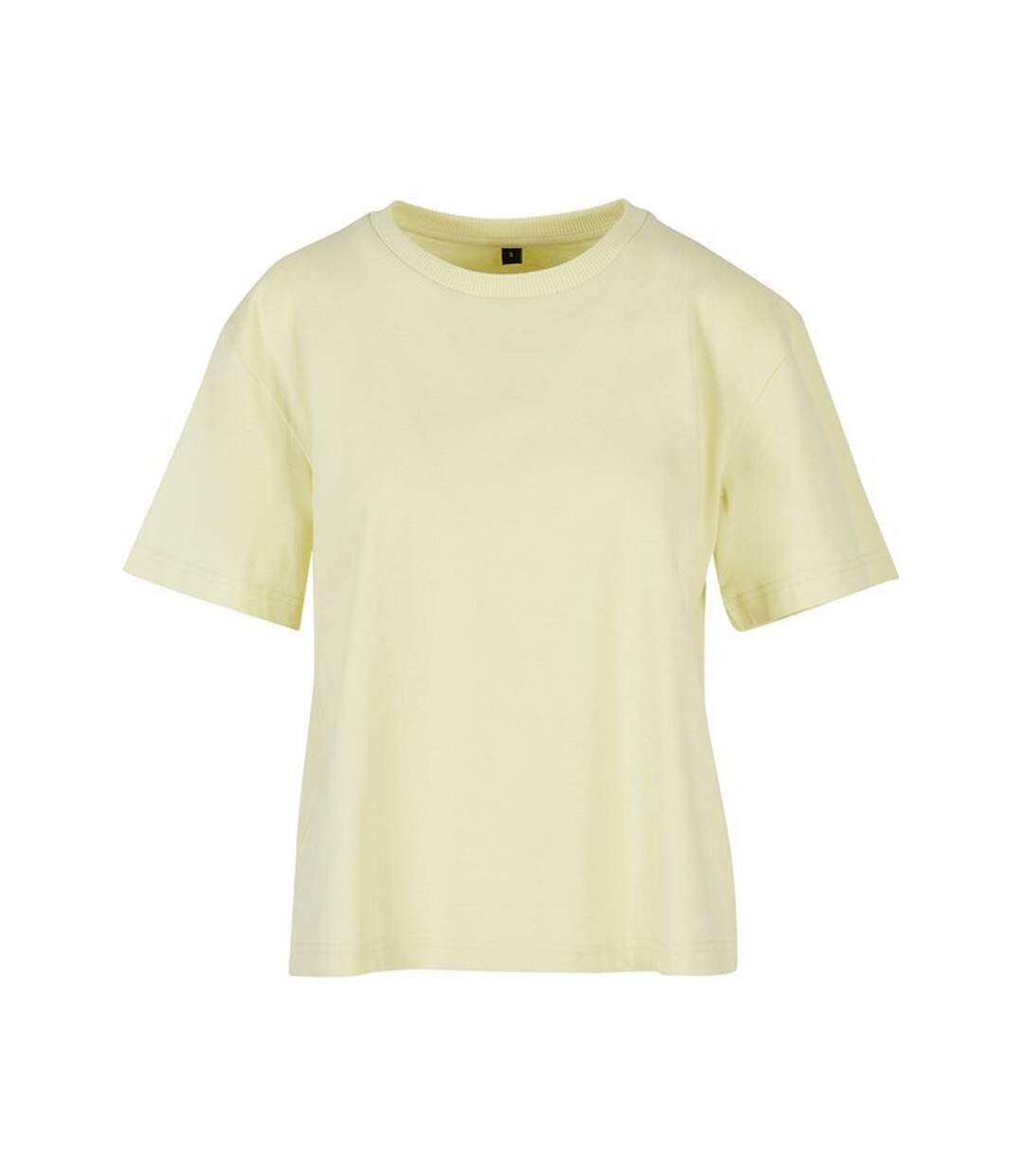 T-shirt femme jaune pâle Build Your Brand