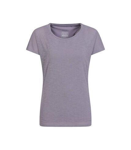 Womens/ladies double layered t-shirt purple Mountain Warehouse