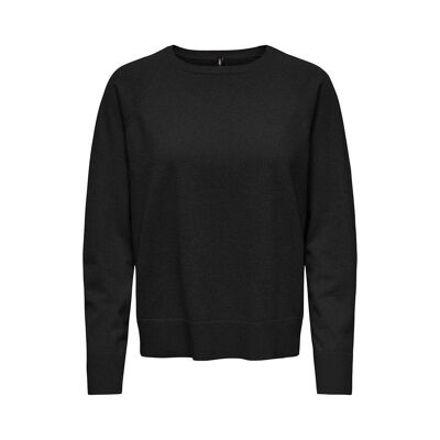 Pull Noir Femme Only Lama - L