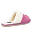 Womens/ladies Arianna Suede Slippers Pink Hush Puppies-2