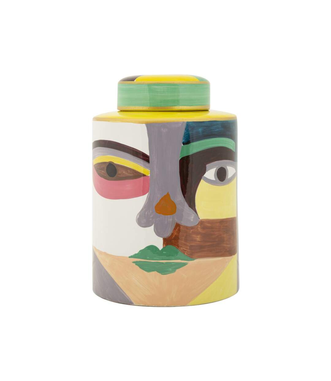 Vase Design en Céramique Piccassy 28cm Multicolore-1