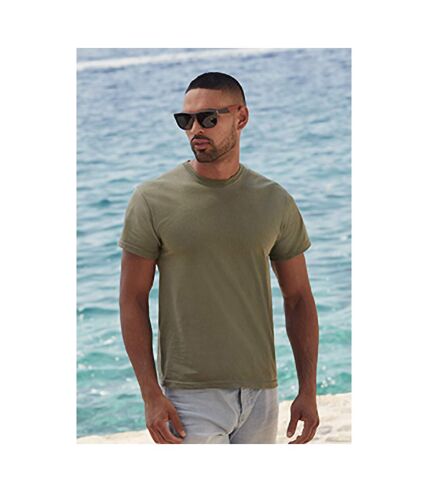 Mens Short Sleeve Casual T-Shirt (Olive Green) - UTBC3904
