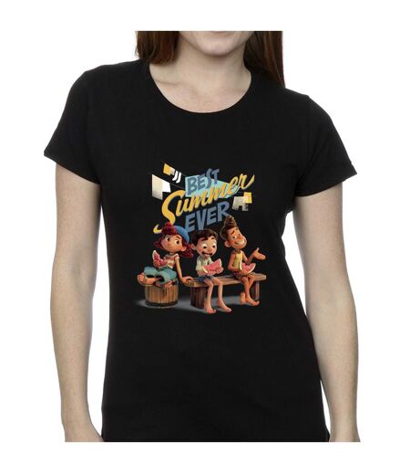 Disney T-shirt en coton Luca Best Summer Ever Womens/Ladies (Noir) - UTBI26235