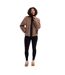 Womens/ladies Yuill Fleece Jacket Beige Trespass-4