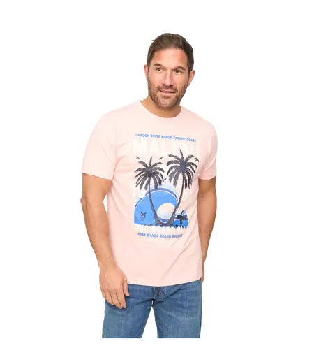 T-shirt Malwaves Homme Rose Bewley & Ritch
