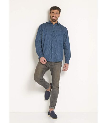 Chemise coton carreaux fantaisie
