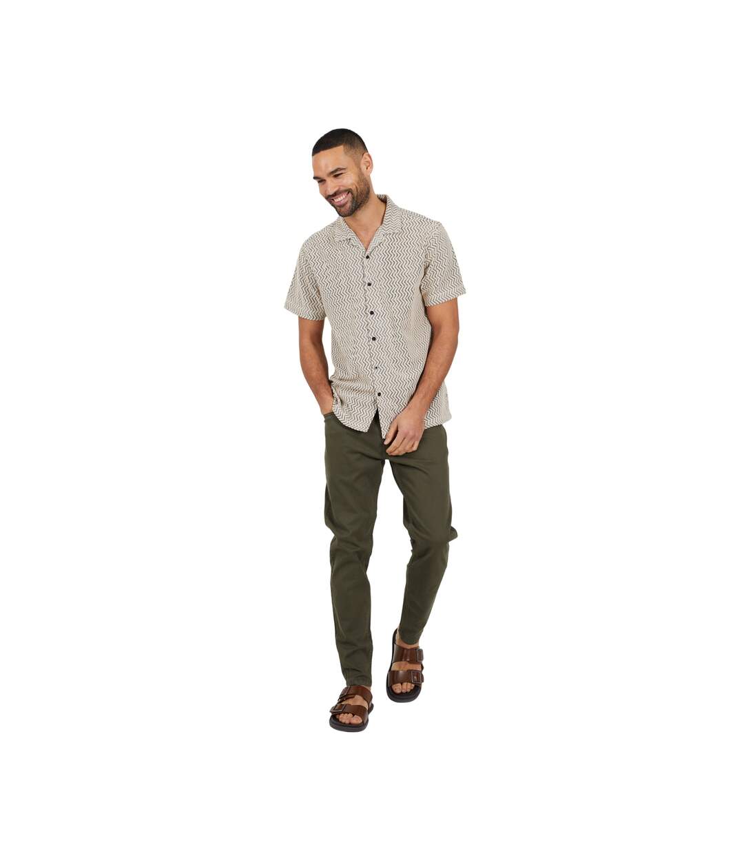 Chino Homme Vert Kaki Brave Soul-1