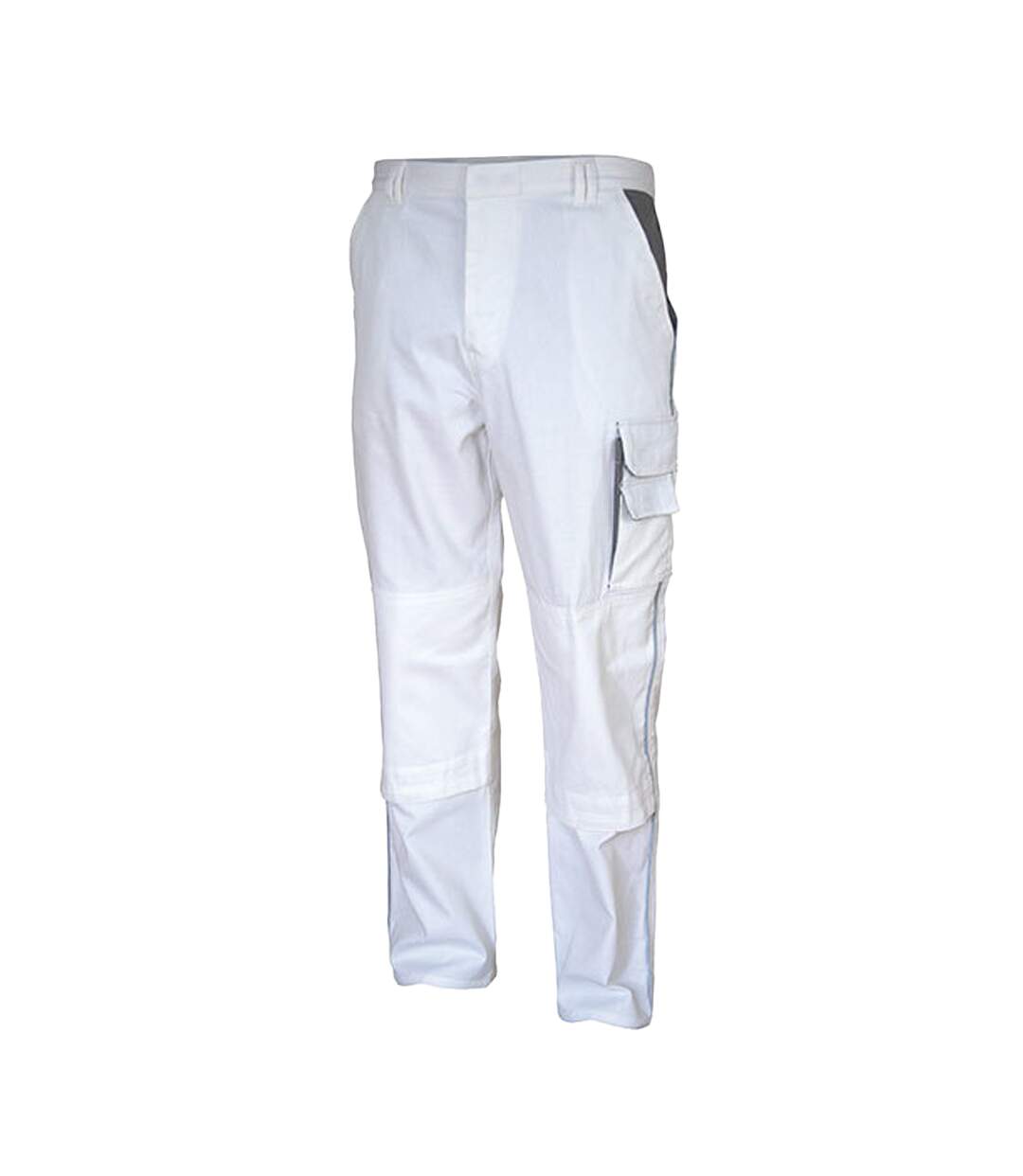 Pantalon Homme Blanc Gris Carson Contrast-1
