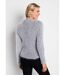Gilet boléro court maille effet poilu-2