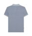 Mens Aw24 Geometric Polo Shirt Dusky Blue Lambretta-3