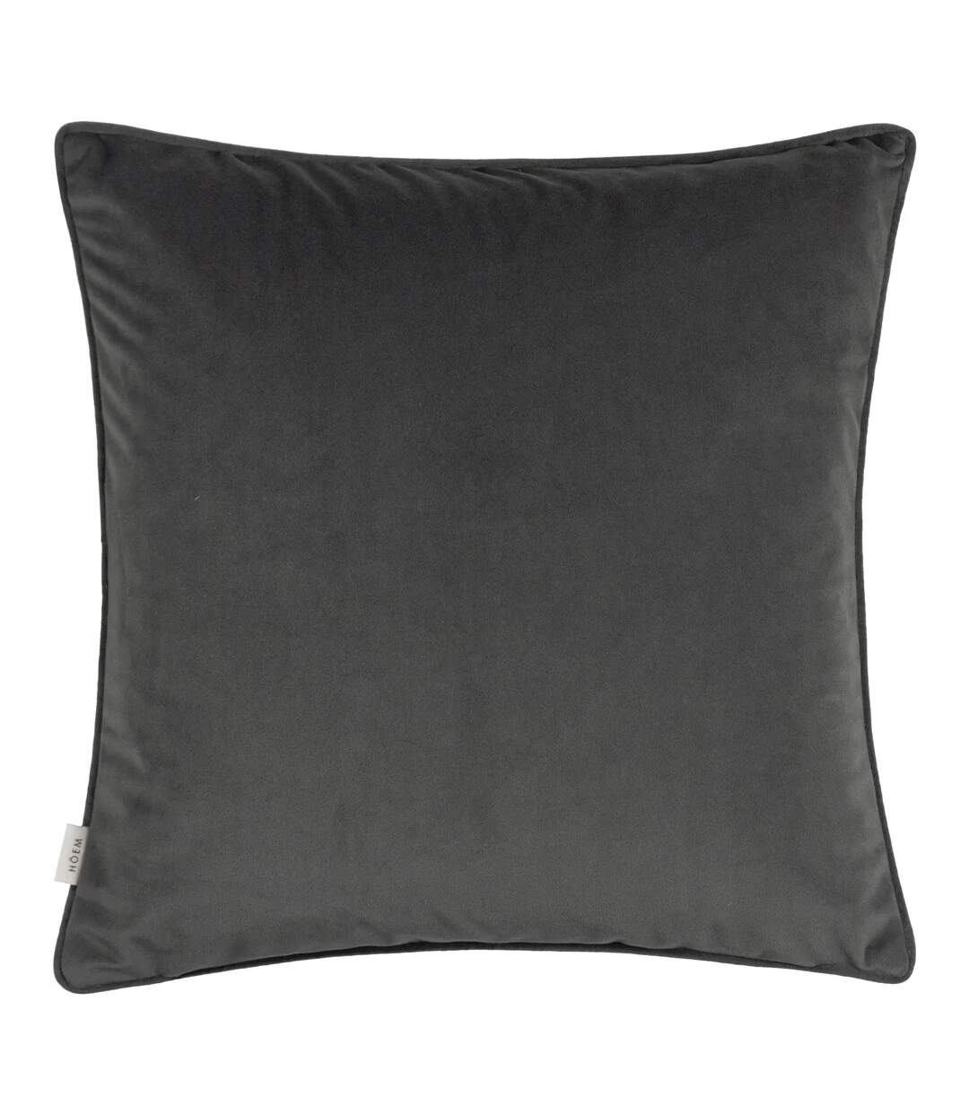 Malans piped velvet cut cushion cover 45cm x 45cm stargazer grey Hoem