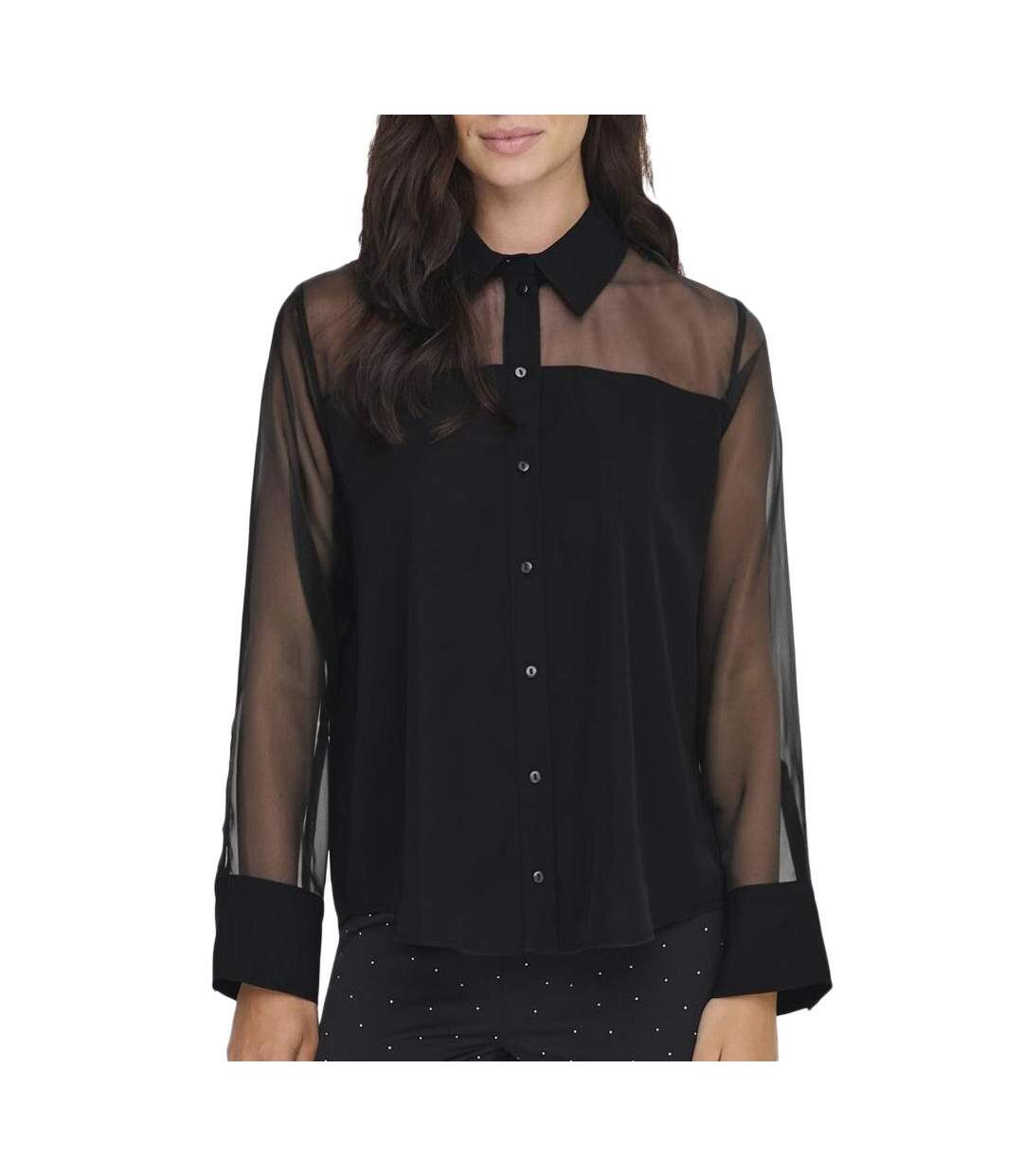 Chemise noire femme jdy nana-1