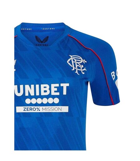 Maillot De Foot Motif/style Rangers Fc Femme Bleu Castore