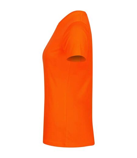 T-shirt Basic Active Femme Orange Fluo Clique