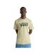 Mens Classic Logo Short-sleeved T-shirt Beige Vans-4