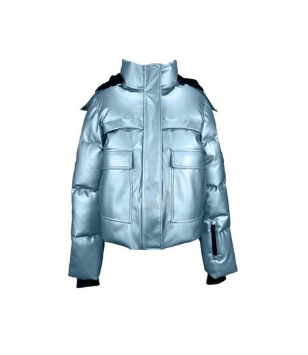 Blouson De Ski Femme Bleu Métallisé Jack Wills