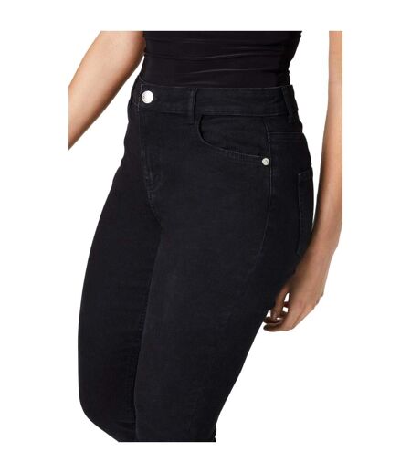 Womens/ladies Stretch Petite Slim Jeans Black Dorothy Perkins