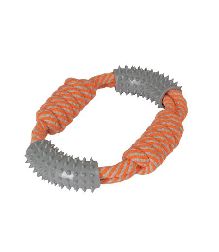 Dog chew toy one size orange/grey Regatta