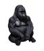 Statue Déco Gorille Assis 46cm Noir-1