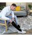 3 Pack Mens Long Knee High Lightweight 100% Cotton Soft Breathable Socks-5